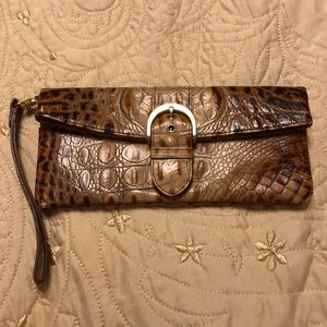 Brahmin brown clutch